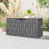 Outsunny 60 Gallon Resin Deck Box, Lockable Outdoor Storage Box