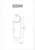 Dainolite Paza 1 Light Wall Sconce Satin Chrome Accents White Frosted Glass Lamp|Applique murale Paza de Dainolite en verre blanc givré, avec accents chromés satinés et 1 ampoule