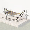 Outsunny Hammock with Stand, Detachable Pillow, 264 lbs Capacity Multicolor
