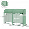 Outsunny 9.8' X 3.3' X 6.6' Outdoor Garden Greenhouse, Steel Frame Plant Growing Greenhouse With Dou|Outsunny Serre De Jardin Exterieure 9,8' X 3,3' X 6,6', Serre De Culture De Plantes A Cadre En Acier