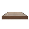 Platform Bed Frame, King|Walnut King Bed | Lit plateforme King, Noyer
