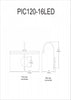 Dainolite Display/Exhibit Picture Light 24w Polished Chrome Finish Lamp|Lampe pour affichage d’image de Dainolite avec fini chromé poli et ampoule de 24 W