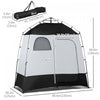 Outsunny Pop Up Shower Tent, Portable Privacy Shelter For 2 Persons, Changing Room With 2 Windows, 3|Outsunny Tente De Douche De Camping Pop Up Pliable Abri D'intimite Portable Pour 2 Personnes, Vestia