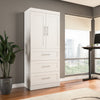 Bestar Pur 36 W Wardrobe with Drawers - White|Garde-robe Pur de Bestar de 36 po (L) avec tiroirs - blanche
