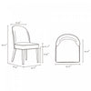 Hillman Modern 6-Piece Dining Chair Set in Light Gray | Ensemble de 6 chaises de salle a manger Hillman Modern en gris clair