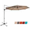 Costway 11' Patio Cantilever Offset Umbrella 360 degrees Rotation Aluminum Tilt Tan