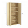 Rivington Modern 38" Bookcase Cabinet in Natural Oak | Armoire bibliotheque moderne Rivington 38" en chene naturel