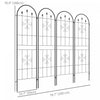 Set Of 4 Garden Trellis Metal Trellis For Climbing Plants Flowers|Lot De 4 Treillis De Jardin En Metal Pour Plantes Grimpantes Et Fleurs