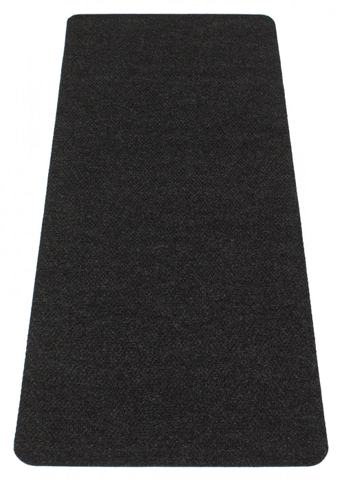 Modern 2'6\" x 6'7\" Hobnail indoor/outdoor Rug mat in Black Outdoor Area Rug