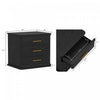 Clifford Traditional Nightstand in Black (3-Drawer) | Table de nuit traditionnelle Clifford en noir (3 tiroirs)