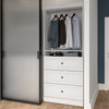 Bestar Versatile 36 W Closet Organizer with Drawers - White|Organisateur de garde-robe Versatile de Bestar de 36 po (L) avec tiroirs - blanc
