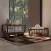 Storkcraft Santorini Deluxe 3-in-1 Convertible Bassinet - Hazelnut Crib