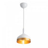 Dash Collection 8" Pendant Ceiling Light - White & Gold|Luminaire suspendu de la collection Dash de 8 po - blanc et doré