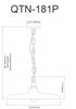 Dainolite Quentin 1 Light Pendant Aged Brass Matte White/Gold Shade Lamp|Luminaire suspendu Quentin de Dainolite avec abat-jour blanc mat et doré, fini laiton vieilli et 1 ampoule