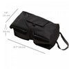 Outsunny 2pc Umbrella Base, Weight Bag w/ Scoop Up 55lbs, Black