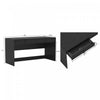 Novara Contemporary 60" Writing Desk in Black (2-Drawer) | Bureau d'ecriture contemporain Novara 60" en noir (2 tiroirs)