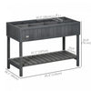 Outsunny 43.25" X 18" X 30" Elevated Wooden Garden Plant Stand Outdoor Raised Flower Bed 8 Grid Box |Outsunny 43.25" X 18" X 30" Stand De Plantes De Jardin En Bois Eleve Lit De Fleurs Sureleve Exterieu