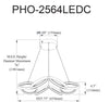 Dainolite Philo Chandelier 64w Matte Black White Silicone Diffuser Lamp|Lustre Philo de Dainolite en silicone blanc qui diffuse la lumière, avec fini noir mat et ampoule de 64 W