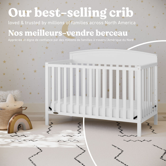 Graco Benton 5-in-1 Convertible Crib - White