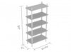52” Open Bookcase With 5 Shelves - Natural |  Bibliothèque ouverte de 52 po avec 5 tablettes - naturelle