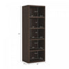 Rivington Modern 28" Open Bookcase in Dark Walnut - Set of 3 | Bibliotheque ouverte moderne Rivington 28" en noyer fonce - Ensemble de 3