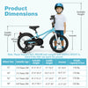 Costway 16" Kids Bike For 4-7 Years Old Boys & Girls With Adjustable Seat Handbrake Reflectors Blue