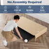 Goplus 2.5hp Under Desk Treadmill For Home And Office Remote Control Led Display White