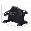 Soozier Portable Mini Pedal Exercise Bike Indoor Cycle Fitness Arm Leg W/ Lcd Display, Black|Soozier Mini Velo D'exercice Portable A Pedales Pour Velo D'interieur Avec Ecran Lcd, Noir