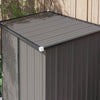 Outsunny 5'x3' Outdoor Storage Shed W/ Single Door, Light Grey|Outsunny Abri De Rangement Exterieur 5'x3' Avec Porte Simple, Gris Clair