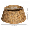 Homcom 24" Hyacinth Christmas Tree Base Cover Hand Woven Tree Ring Natural|Homcom Cache-pied De Sapin De Noel En Jacinthe Tressee De 24 Po, Naturel