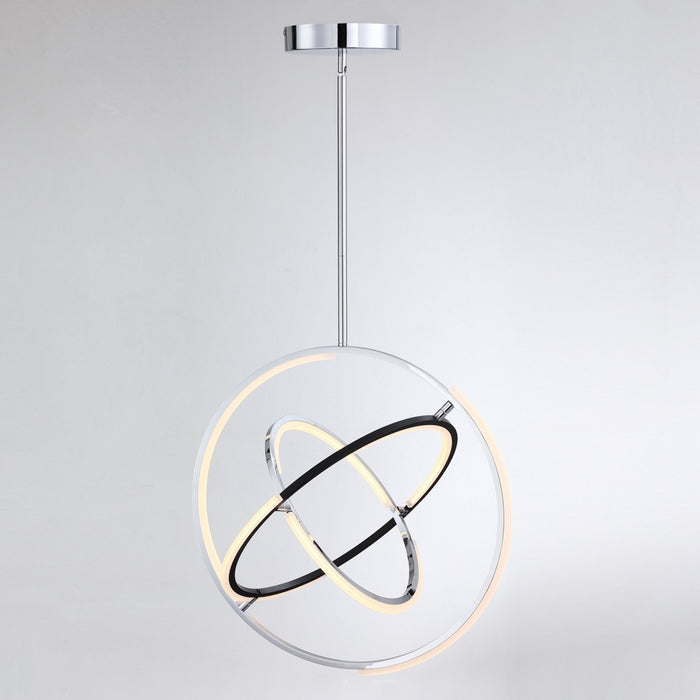 Trilogy Collection 24\" Integrated LED Pendant - Polished Nickel