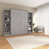 Bestar Claremont 10-Shelf Queen Murphy Bed - Platinum Grey|Grand lit escamotable Claremont de Bestar à 10 tablettes - gris platine