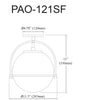 Dainolite Paola 1 Light Semi-flush Mount Matte Black White Opal Glass Lamp|Plafonnier semi-affleuré Paola de Dainolite en verre blanc opale, avec fini noir mat et 1 ampoule