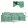Outsunny 106" X 36" X 36" Portable Mini Greenhouse Tunnel Growing Tent Plants Flower Warm House W/ Z|Outsunny Mini Serre De Jardin 270l X 90l X 90h Cm Acier Pe Haute Densite 140 G/mĠ Anti-uv 3 Fenetres