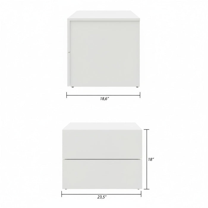 James Nightstand With 2-Drawers