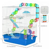 Pawhut Hamster Cage, Large Small Animal House, 5-level Guinea Pig Cage Gerbil Haven, Tunnel Tube Sys|Pawhut Cage Pour Hamster Extra Large 23" Avec Tubes Et Tunnels, Poignees De Transport, Maison Pour R