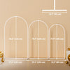 Outsunny 7/6.5/6 ft Wedding Arch Set Backdrop Stand for Birthday Party