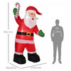 Homcom 8ft Santa Claus Inflatable Christmas Decoration|Homcom Pere Noel Gonflable Rouge