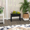 Costway 24" Raised Garden Bed With Legs Metal Elevated Planter Box Drainage Hole Backyard