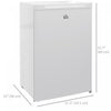 HOMCOM Compact Upright Freezer 3Cu.Ft Mini Freezer, White
