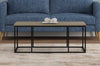 43” Coffee Table - Dark Taupe With Black Metal | Table à café de 43 po - taupe foncé avec métal noir