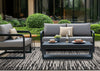 Jackson Black Grey Distressed Outdoor Rug, 7'10" x 10'6" Outdoor Area Rug | Tapis d'exterieur Jackson noir et gris vieilli, 7'10" x 10'6"
