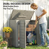 Outsunny 33 Cu.ft Outdoor Storage Shed, Waterproof Storage Cabinet, Grey