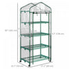 Outsunny Portable Greenhouse With 4 Tier Shelves, Plastic Cover, Clear|Outsunny Serre Portative Avec Etageres A 4 Niveaux, Transparent