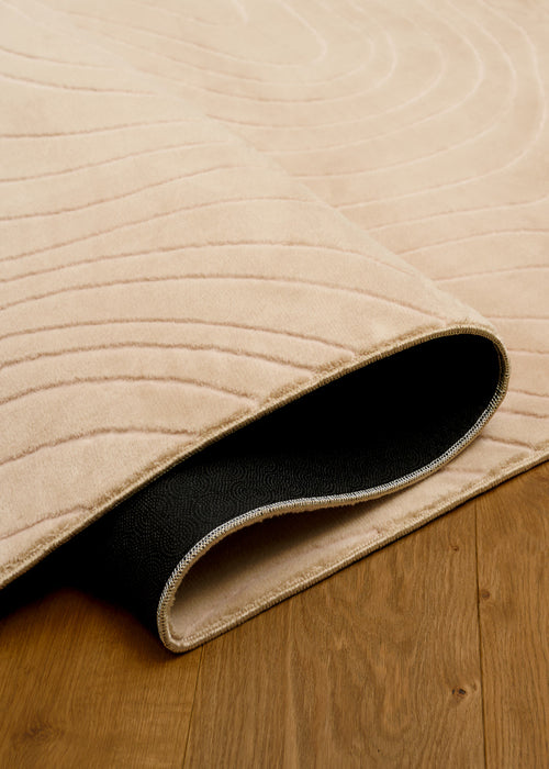 Somos Contemporary Beige Washable Rug 5'0\" x 7'6\" Indoor Area Rug