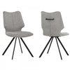 Bram Upholstered Modern Armless Dining Chair (Set of 2) | Chaise de salle a manger moderne Bram rembourree (ens. de 2)