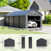 Outsunny Carport Replacement Canopy Cover Sidewalls for 10' x 15' Carport