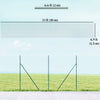 Outsunny Garden Fence Barrier, Welded Fence Roll Plastic-Coated Steel Green