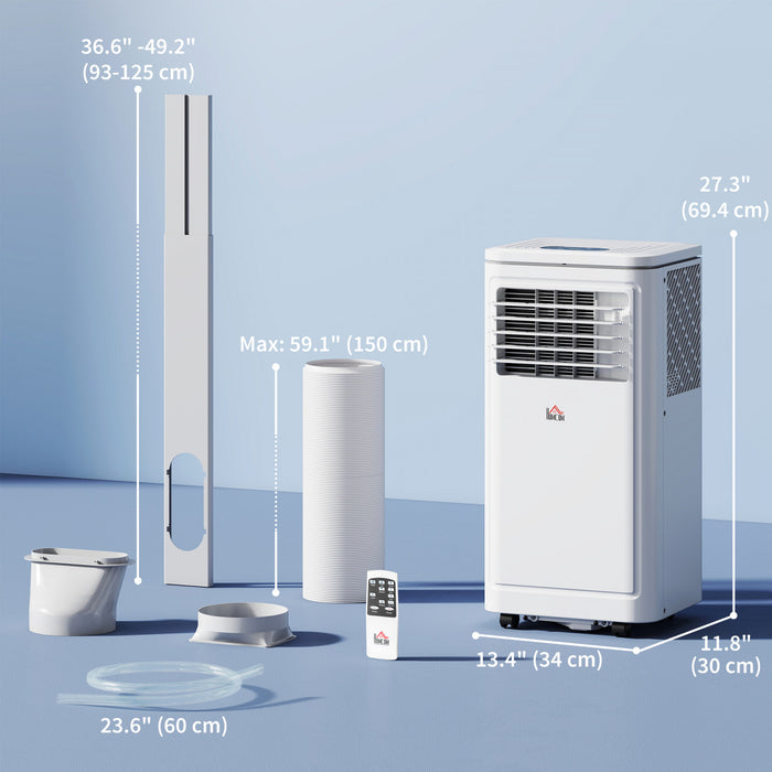 HOMCOM 8000 BTU Portable Air Conditioner for Room up to 344 Sq Ft, Cream