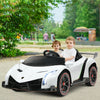 Costway 12v 2-seater Licensed Lamborghini Kids Ride On Car W/ RC & Swing Function White
